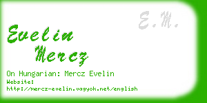 evelin mercz business card